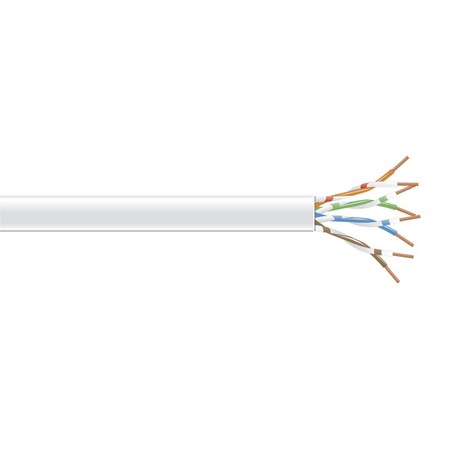 Black Box Cat6 Cm/Pvc Cable 1000 C6-CM-SLD-WH